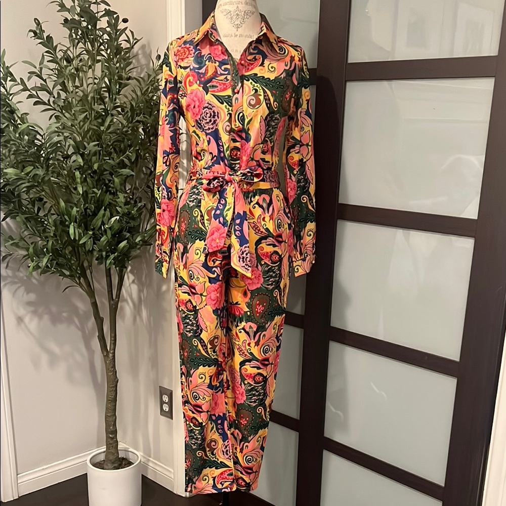 Floral Multicolor 1 piece pant set